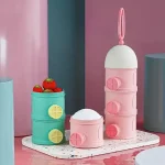 ظرف آجیل و شیر خشک کودک | چند محفظه‌ای و بهداشتی - Image 4