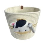 سبدهای قیطانی چهارتیکه نوزادشامل چهارتیکه سبد لوسیون، سبدلباس ،جادستمالی و سطل زباله - Image 2