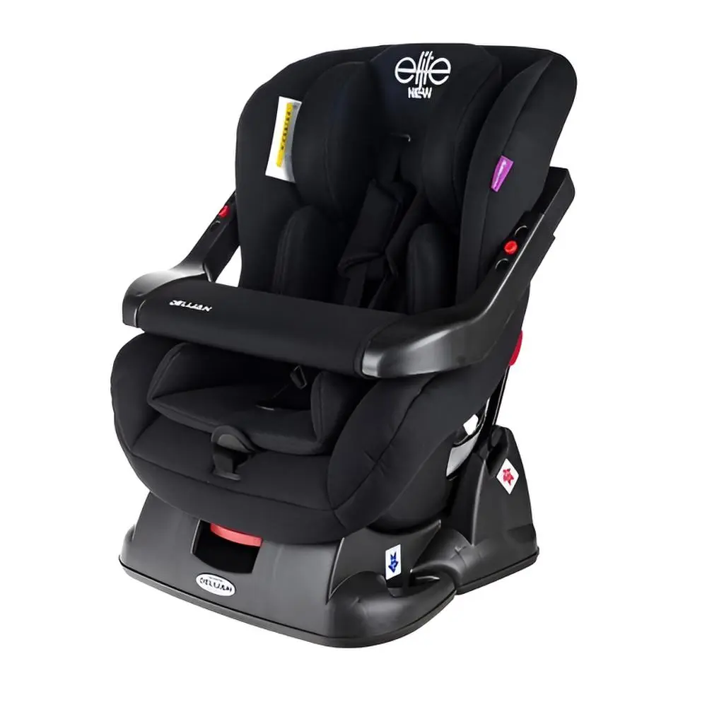 صندلی ماشین الیت پلاس دلیجان رنگی مشکی - مناسب کودکان 0 تا 4 سال