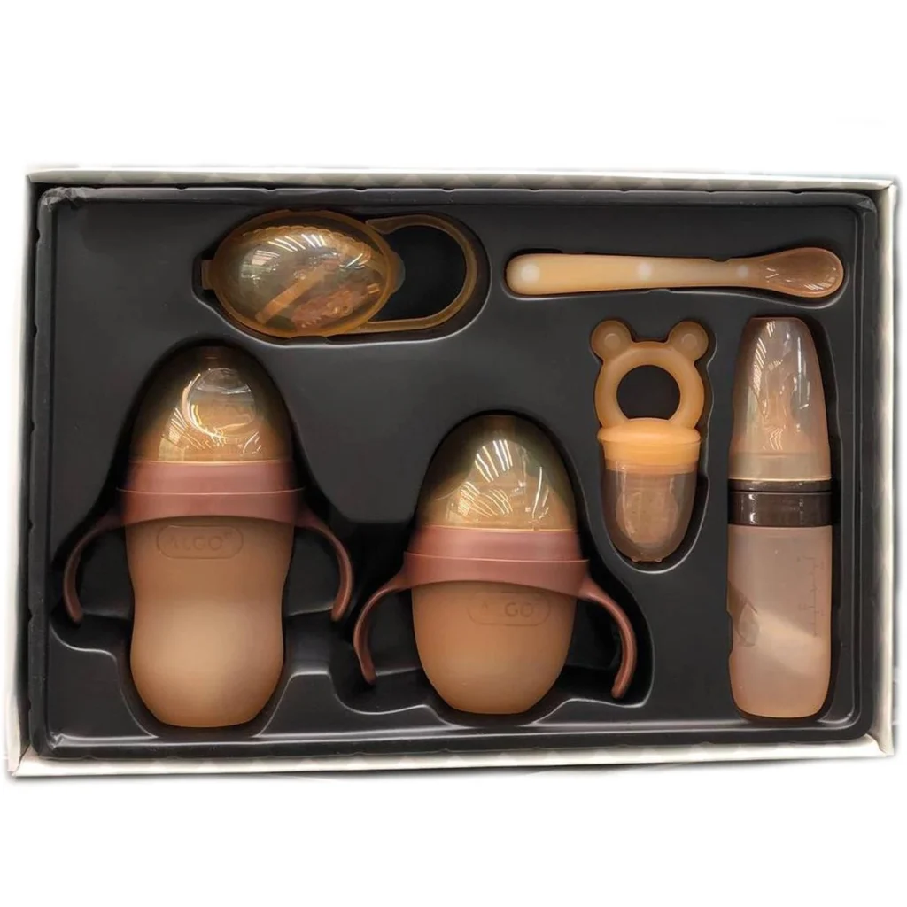 خرید ست آغازین نوزاد آلگو ۷ تکه | سیلیکونی، ضد حساسیت و مناسب سیسمونی