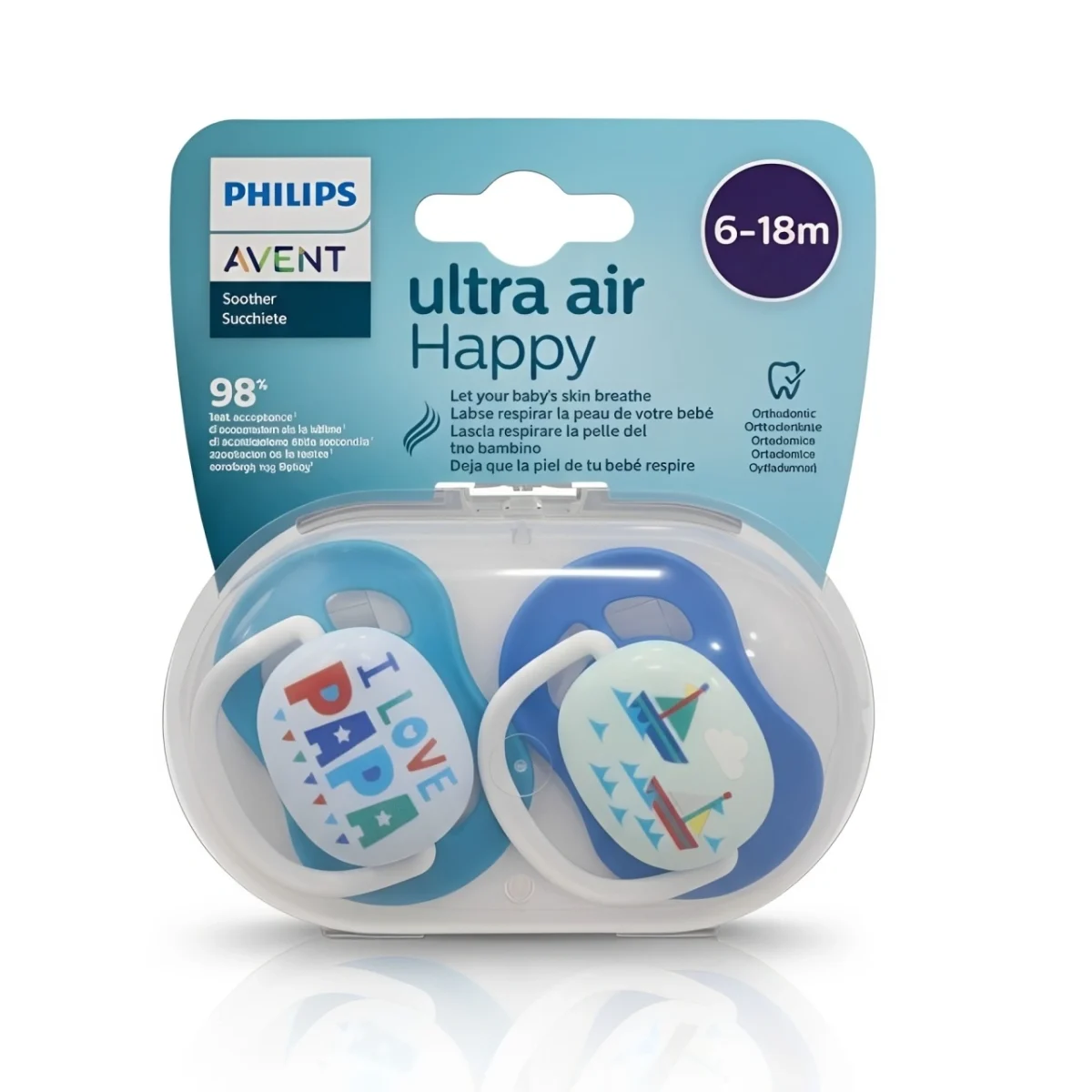 پستانک بادمی اونت مدل Ultra Air مناسب 6 تا 18 ماه - Image 3