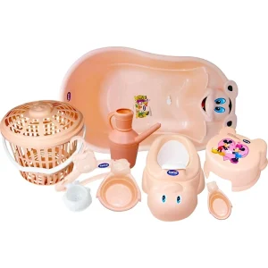 ست وان حمام کودک تاتیا مدل E8 | سرویس 9 تکه، سبک و کاربردی برای نوزاد و کودک