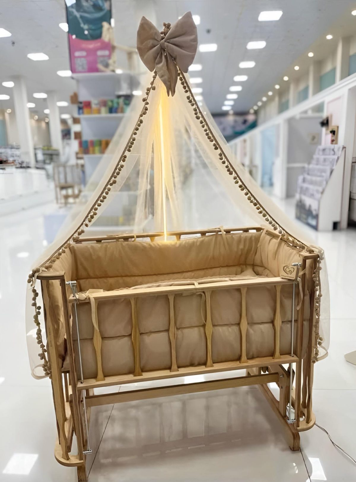 گهواره نوزاد آنجل‌لند مدل فرشته نئون‌دار آویزدار 95 سانتی‌متر - Image 4