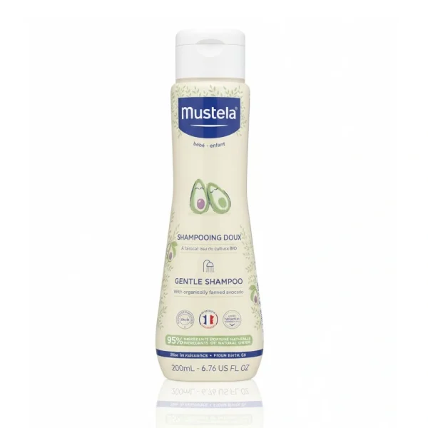 شامپو سر ماستلا (Mustela Baby Gentle Shampoo) ۲۰۰ میلی‌لیتر
