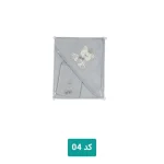 حوله کلاهدار نوزاد مادرست سایز 90x90 همراه با لیف لطافت پنبه‌ای و جذب آب بالا