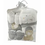 ست 7 تکه بیمارستانی نوزاد گود مارک، یک مجموعه کامل شامل سرهمی، دورپیچ و اکسسوری‌های ضروری کد 02