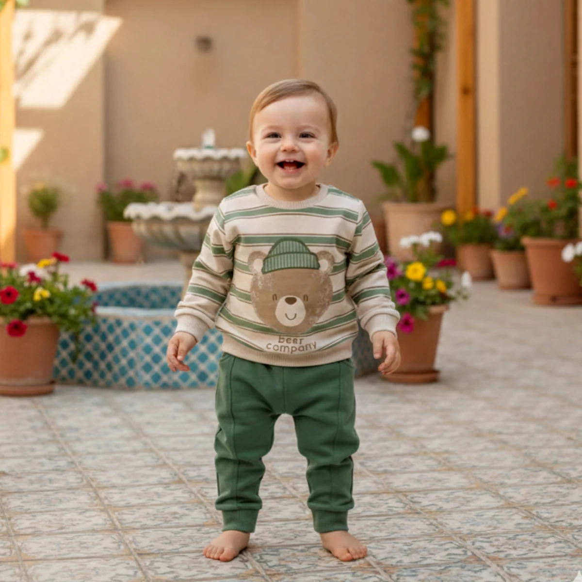 ست بلوز و شلوار پسرانه لاوی داوی کد SBP-01 یک انتخاب راحت و شیک برای استایل روزمره