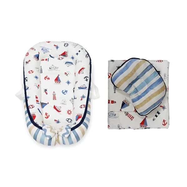 ست گارد ۳ تکه نوزاد کد 02 محافظ نرم و ایمن دور تخت کودک