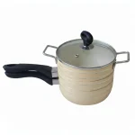 سرویس قابلمه ۴ تیکه وایو جنس تفلون پخت‌وپز آسان با پوشش نچسب و شستشوی راحت