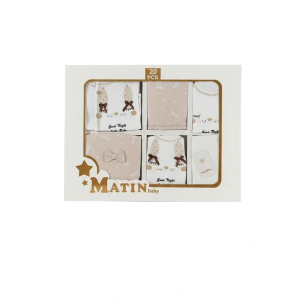 سرویس لباس 20 تیکه نوزاد متین کد 02