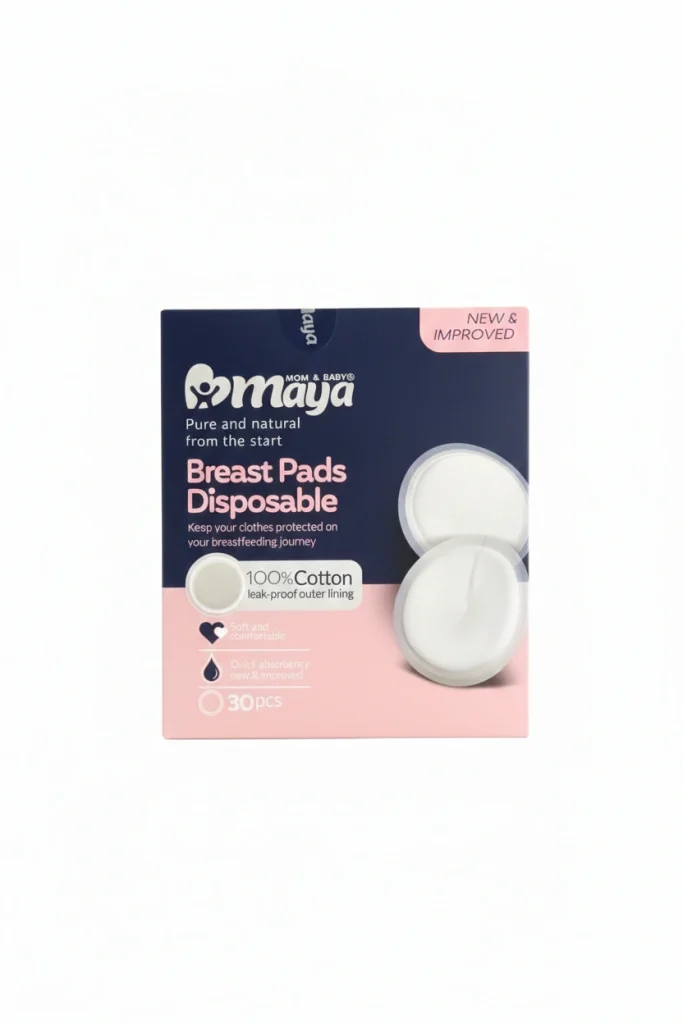 پد شیر سینه یکبار مصرف از برند مایا پک 30 عددی قیمت 380