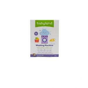 پودر صابون ماشین لباسشویی بیبی لند با روغن نارگیل شوینده ملایم لباس نوزاد و محافظ پوست دست