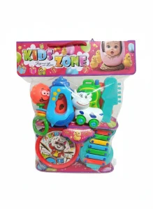 پک جغجغه 9 عددی  تقویت حواس و مهارت‌های نوزاد