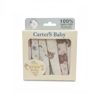 پک دستمال مراقبت روزانه از پوست صورت نوزاد کارترز بسته 6 عددی فوق‌العاده نرم