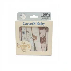 پک دستمال مراقبت روزانه از پوست صورت نوزاد کارترز بسته 6 عددی فوق‌العاده نرم