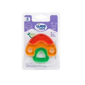 دندانگیر مایع دار سیلیکونی طرح خانه وی کر تسکین و ماساژ لثه نوزاد سیلیکون 100% مقاوم و فاقد BPA