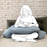 بالش یو U شکل مادر برند دی روحه تکیه‌گاه کامل بدن با طراحی ارگونومیک و ضدحساسیت - تصویر 3