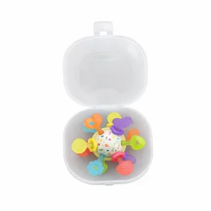 جغجغه و دندان‌گیر ماهواره‌ای نوزاد ابزار سرگرمی و تسکین درد لثه با طراحی فاقد BPA