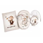 ست گارد ۶ تکه اسیم کد 03 مدل Happy Dog محافظ نرم و ایمن تخت نوزاد