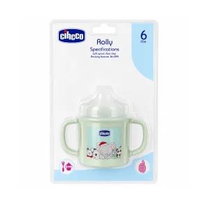 لیوان آبخوری آموزشی چیکو Chicco Rolly آموزش نوشیدن مستقل نوزاد با دسته‌های ارگونومیک و سوپاپ قطره‌ای (2)