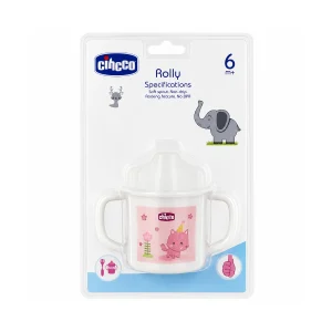 لیوان آبخوری آموزشی چیکو Chicco Rolly آموزش نوشیدن مستقل نوزاد با دسته‌های ارگونومیک و سوپاپ قطره‌ای (2)