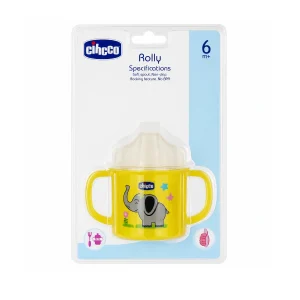 لیوان آبخوری آموزشی چیکو Chicco Rolly آموزش نوشیدن مستقل نوزاد با دسته‌های ارگونومیک و سوپاپ قطره‌ای (2)